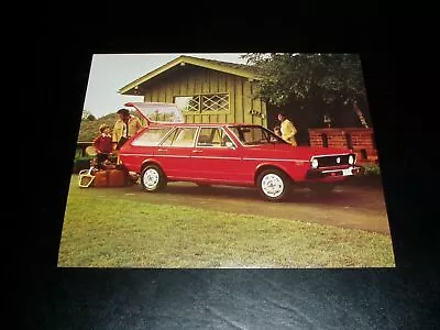 1976 Volkswagen VW Dasher Wagon Sales Brochure SHEET ORIGINAL • $5