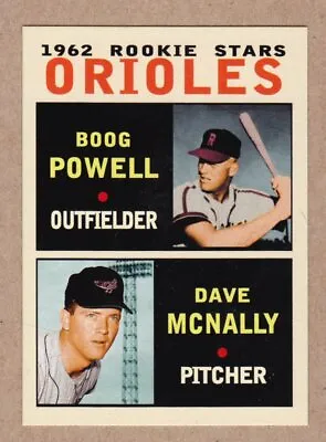 Dave McNally & Boog Powell '62 Baltimore Orioles Rookie Stars / NM+ Cond. • $5.95