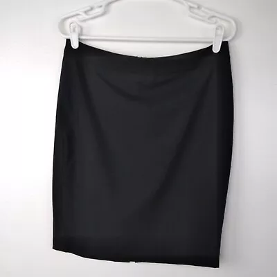 Banana Republic Skirt Size 6 Black Wool Pencil Straight Workwear Business • $11.99