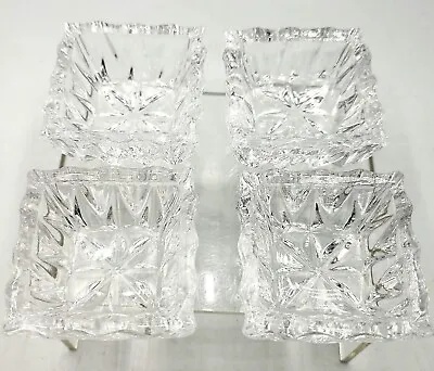 Lot Of 4 Vintage German Lead Crystal Open Salt Cellars / Dips 1-7/8  Wide • $9.50