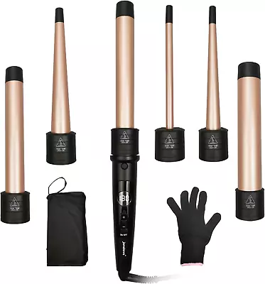 Janelove Hair Curler Curling Wand6 In 1 Hair Iron Set For Long/Short Hair 5 • £52.85