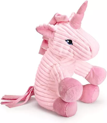 Mousehouse Gifts Unicorn Corduroy Stuffed Plush Soft Teddy Bear For Girls Kids • £13