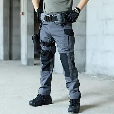 Tactical Pants Men Multi-Pocket Outdoor Cargo Pants Military Combat Trousers • $52.39