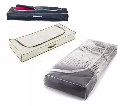 £5.95 • Buy Underbed Storage Solution Clothes Cover Chest Toy Laundry Wardrobe Bag With Zip