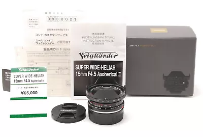 [MINT In Box] Voigtlander 15mm F4.5 AsphericalⅱVM From JAPAN A036 • $399.99