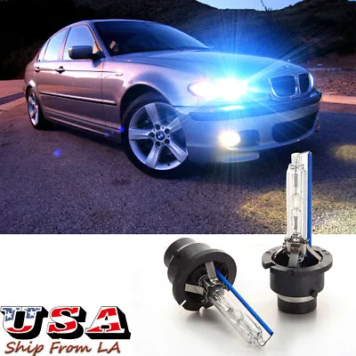 D2S D2R Blue 8000K HID Headlight Bulbs High Low Beam For BMW E46 325i 330i M3 • $18.99