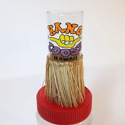 Vintage Hawaii Hang Loose Shooter Shot Glass Embossed W/ Grass Skirt Designs • $13.50