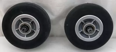 TWO Casters Tire Wheels For Jazzy Elite 14 Power Wheelchair 6  X 2  W/ Axles • $49.97