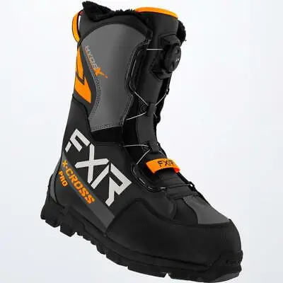 FXR Men's X-Cross Pro BOA  Snowmobile Boot Orange Size  11 12   220707-1030 • $223.99