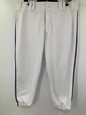 Thomas Rowan Miami Marlins Mlb White Majestic Game Used Pants 2019 Sz: 36 • $65