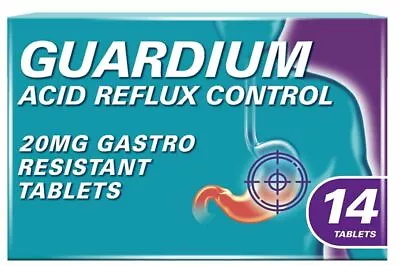 Gaurdium - Heartburn And Acid Reflux Control - 7 Tablets • £8.45