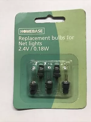 Pack Of 5 Fairy Christmas Tree 2.4 Volt 0.18W Replacement Spare Bulbs Lamp Clear • £2.99