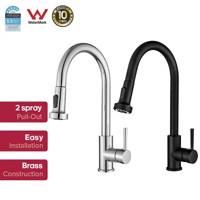 Pull Out/Down Kitchen Tap Mixer Brass Basin Taps Faucet 360 Swivel Spout  2-Mode • $85.99