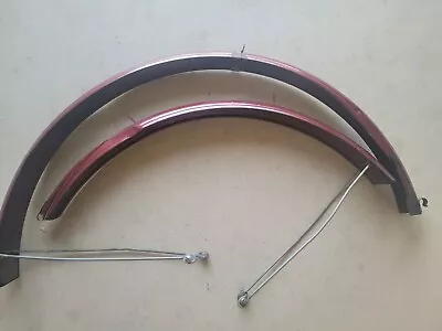 Vintage Fender Set 1970 Raleigh Sports Bicycle Front And Rear  26  • $69.60