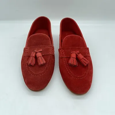 RM Williams Loafers Womens Ashton Flats Red Suede 8 AU Small Fit Dress Shoes NEW • $149