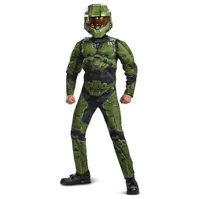 Disguise Halo Classic Master Chief Costume Boys Halloween Size Small 4-6 NEW • $26.09