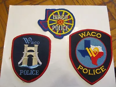 Texas Waco Police Patch Set • $2.50