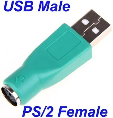 $17.21 • Buy Ps2 Female TO Usb Male ADAPTER CONVERTER Convert Ps 2 Keyboard Or Mouse To Usb 