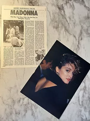 Madonna Pinup & Clipping From 80’s Teen Magazine. • $5.50