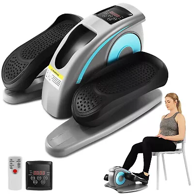 Under Desk Elliptical Machine Electric Seated Leg Foot Pedal Exerciser W. Remote • $139.99