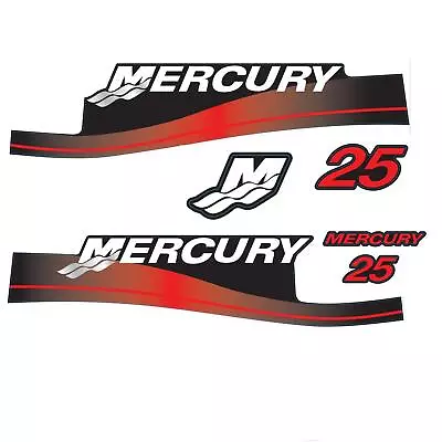 Mercury Outboard Decals Sticker 2-Stroke 25hp 1999-2006 Year 808499A00 • $34.99