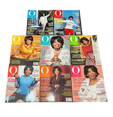 “O” Oprah Magazine Lot Of 8  Issues Years 2002 & 2003 • $20