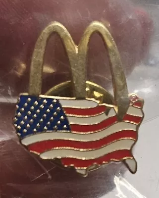 Mcdonalds Arches Over America Employee Pin Lapel Hat Apron New In Bag Vintage US • $7.77