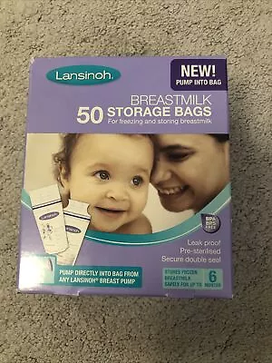 Lansinoh Breast Milk Storage Bags - 50 Bags • £10