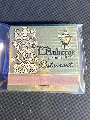 Vintage Matchbook - L'auberge French Restaurant - Redwood City Ca - Unstruck! • $12.99