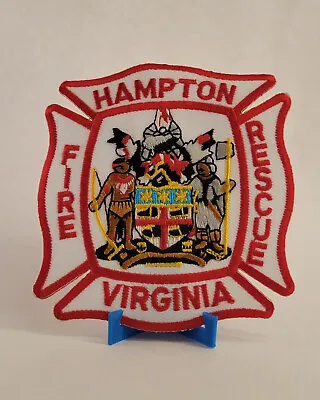 Hampton Virginia Fire Rescue Patch Iron-On • $6.98