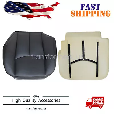 For 2003-2006 Chevy Silverado 2500 Driver Bottom Seat Cover & Foam Cushion Black • $63.69