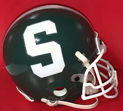 Michigan State Spartans 1963 - 2010  S  State Logo Football Mini Helmet • $69.99
