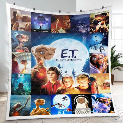 E.T. The Extra-Terrestrial Quilt Steven Spielberg Quilt Blankets • $59.95