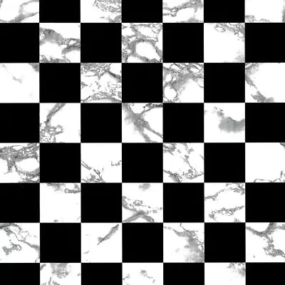 YIXIFANS Black White Mosaic Marble Trellis Peel And Stick Wallpaper 17.7 X 9.8ft • $15.66
