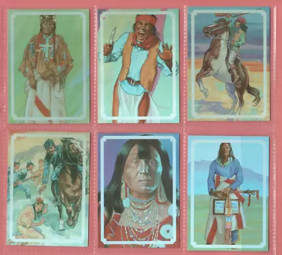 1995 Bon Air Native Americans   Complete Prismatic Foil Chase Card Set (#1-#6) • $2.72
