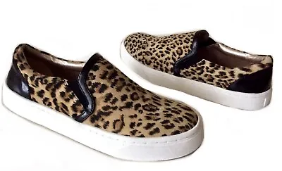 Luichiny Women's Vay Kay Fashion Slip-on Sneakers Loafers Flat Leopard White 8  • $29