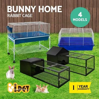 I.Pet Rabbit Cage Indoor Hutch Guinea Pig Ferret Pet Cages Bunny Carrier Outdoor • $79.95
