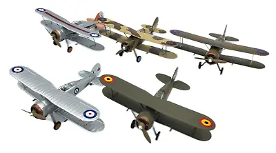 1/72 Gladiator Biplane Fighter WW1 World War 2 Model Plane Military Models UK • $24.65