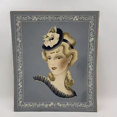 Vintage Art Deco MCM TURNER Art Print 1940s Post WWII Blonde Women 11”x13” • $15