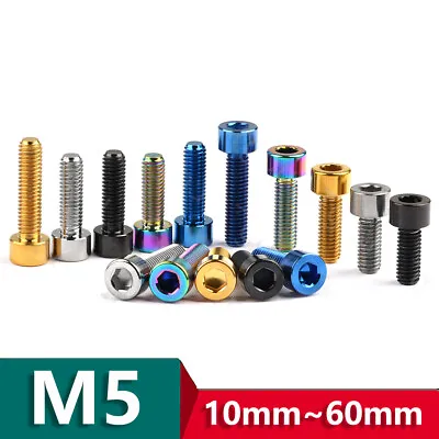 M5 Titanium Ti Bolt Allen Socket Cap Screw 10/12/15/20/25/30/35/40/45/50/55/60mm • $2.77