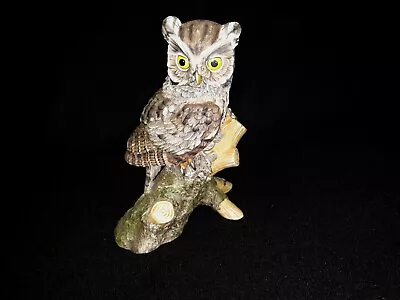 1986 Hamilton Collection Maruri Majestic Owls Of The Night Screech Owl Figurine • $34.95