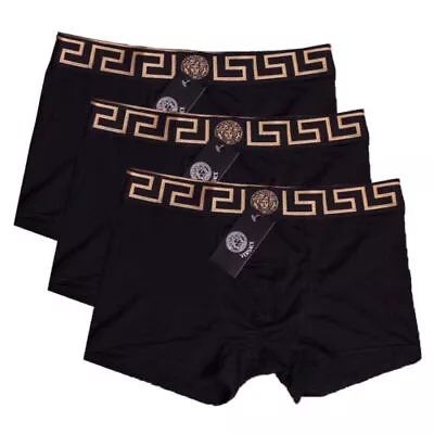 2024 NEW Versace 3-Pack Greca Pattern Men's Boxer Briefs • $10.88