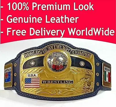 NWA DOMED GLOBE WORLD HEAVYWEIGHT CHAMPIONSHIP Title Belt • $99.99