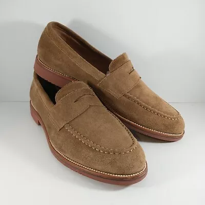 J. Crew Kenton A6312 Lt. Brown Suede Slip On Penny Loafers Casual/Dress Men’s 11 • $78.88