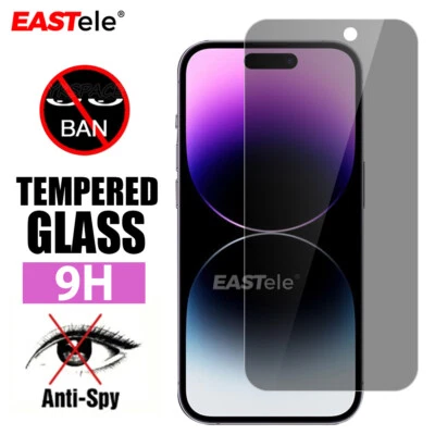 For IPhone 15 14 13 12 11 Pro XS Max XR 8 7 Plus Privacy Glass Screen Protector • $7.89