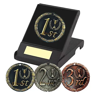 1st Place 2nd Place Or 3rd Place Medal In Presentation Box Free Engraving • £5.75