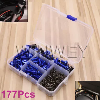 Blue Fairing Bolts Screws Kits For Honda CBR600RR CBR900RR CBR1000RR CBR1100XX U • £20.09