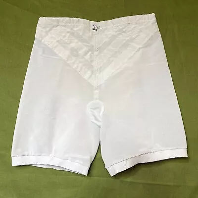 80s Vintage Penney's Adonna Off- White Firm Shaping Shorts Girdle Size XL • $26