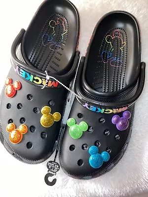 Crocs X Disney Rainbow Pride Celebration Mickey Mouse Classic Clog Size 12M • $60