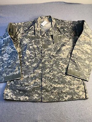 Mens Army Military Battle Dress Digital Bdu Camouflage Top Jacket Shirt Large Lg • $32.99